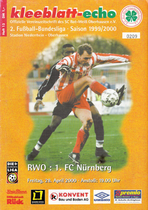 RW Oberhausen Programm 2000//01 Chemnitzer FC